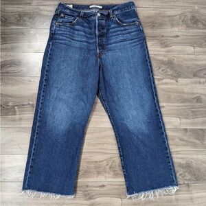 Levi's Ribcage Straight Ankle Jeans Size 32 High Rise Blue